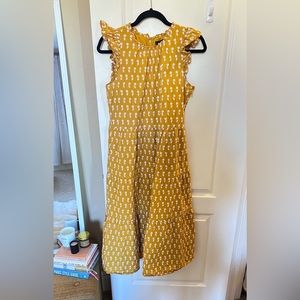 J. Crew Mustard Yellow Dress
